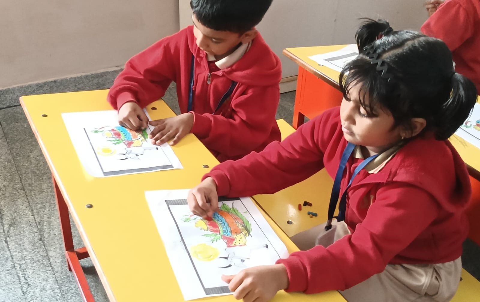Students celebrating Makar Sankranti - image 1