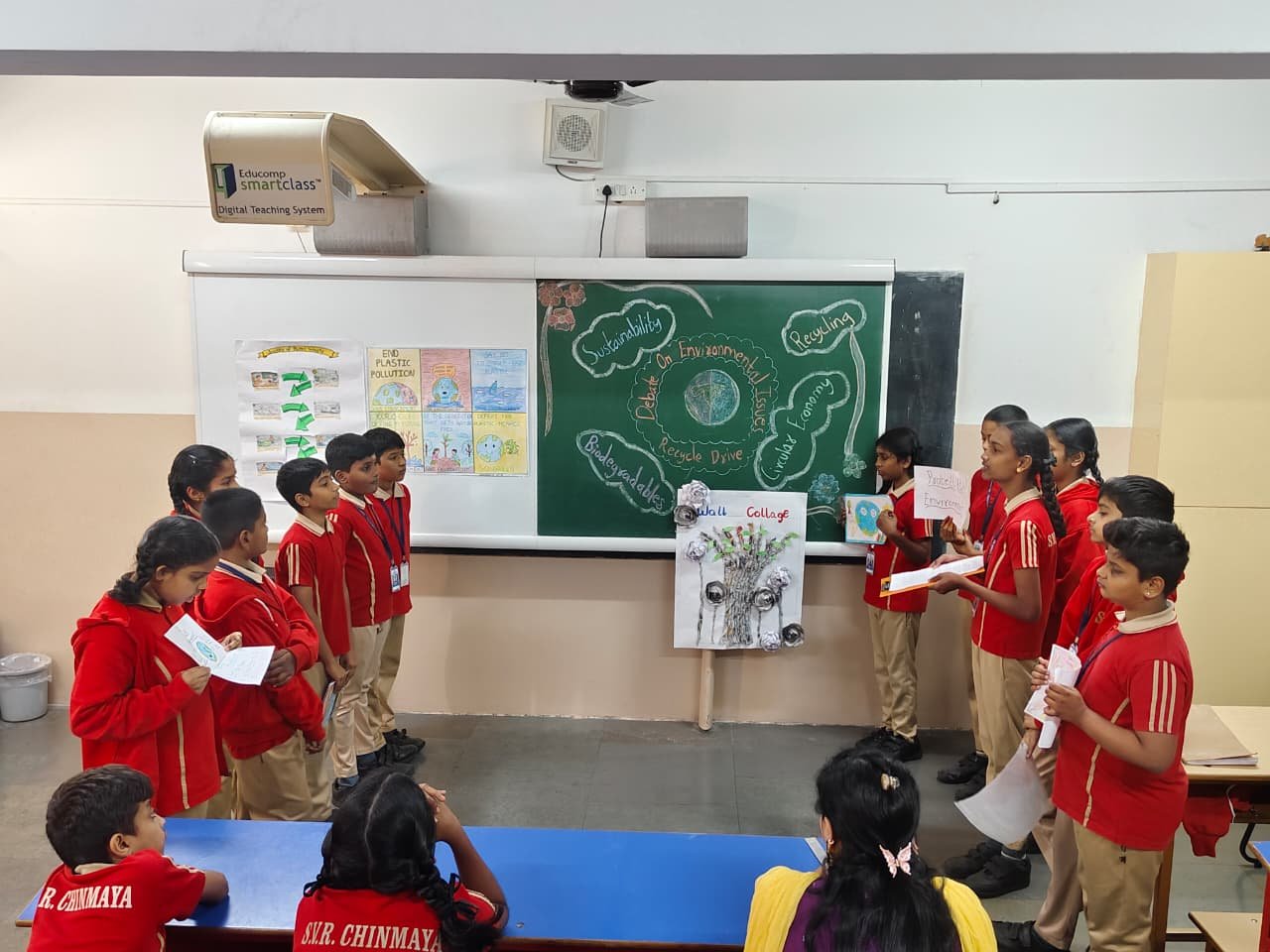 Debate on Environmental Issues and Recycling Drive